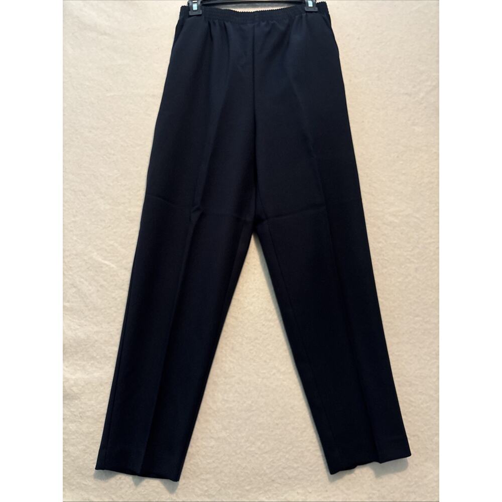 NWOT DONNKENNY‎ WOMENS PANTS SIZE 12 Navy Blue 2 Pockets Pull On Stretch Waist